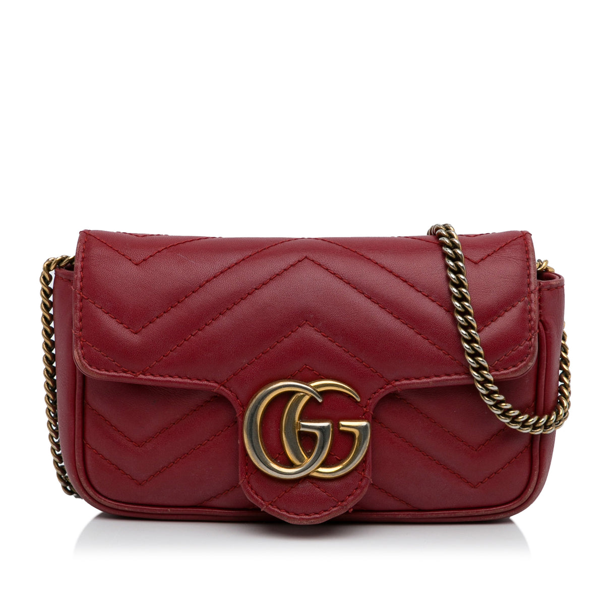 Super Mini GG Marmont Matelasse Crossbody Bag