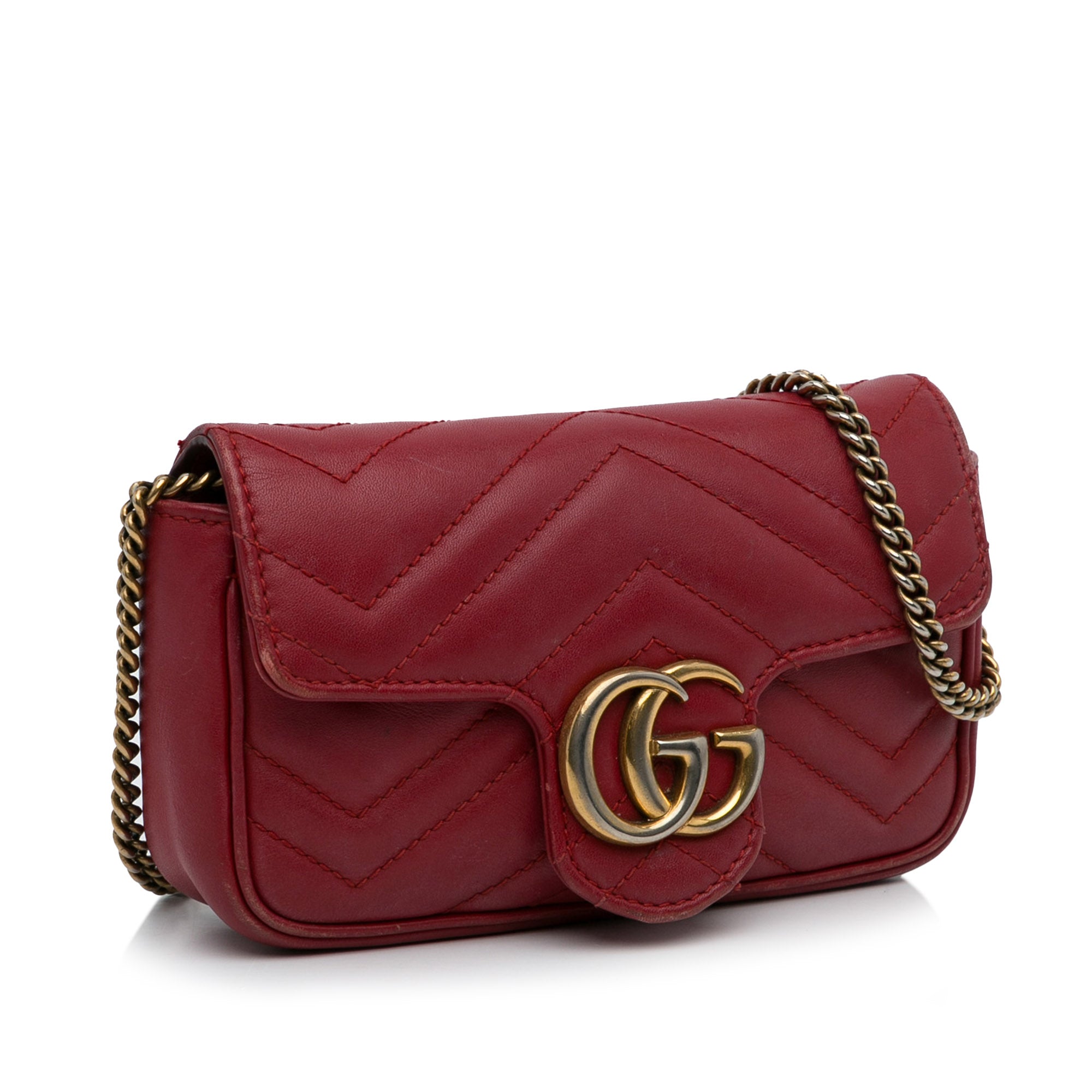 Super Mini GG Marmont Matelasse Crossbody Bag