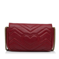 Super Mini GG Marmont Matelasse Crossbody Bag