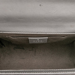 Small Metallic Leather Padlock Crossbody