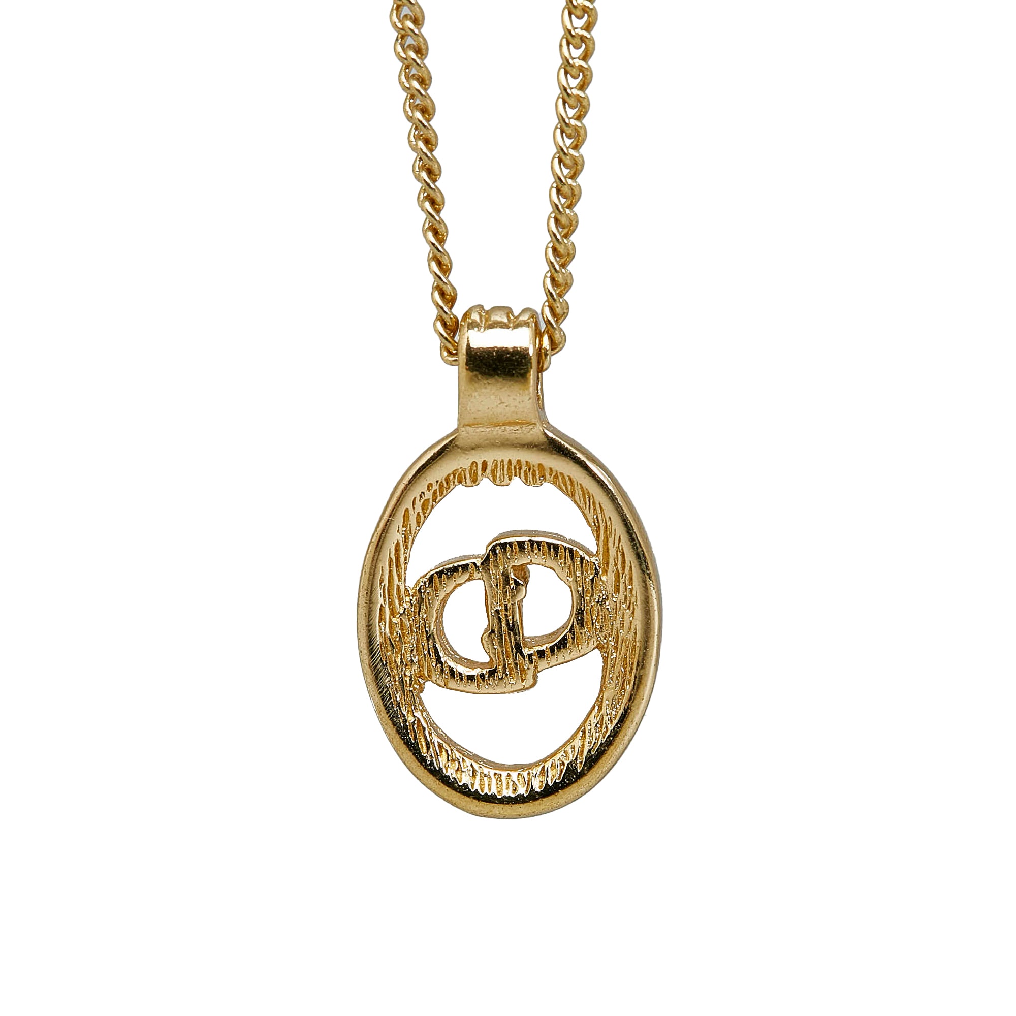 Oval CD Pendant Necklace