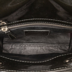 Mini Multicolor Metallic Fabric and Patent Leather Lady Dior