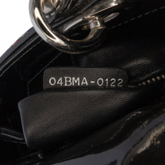 Mini Multicolor Metallic Fabric and Patent Leather Lady Dior