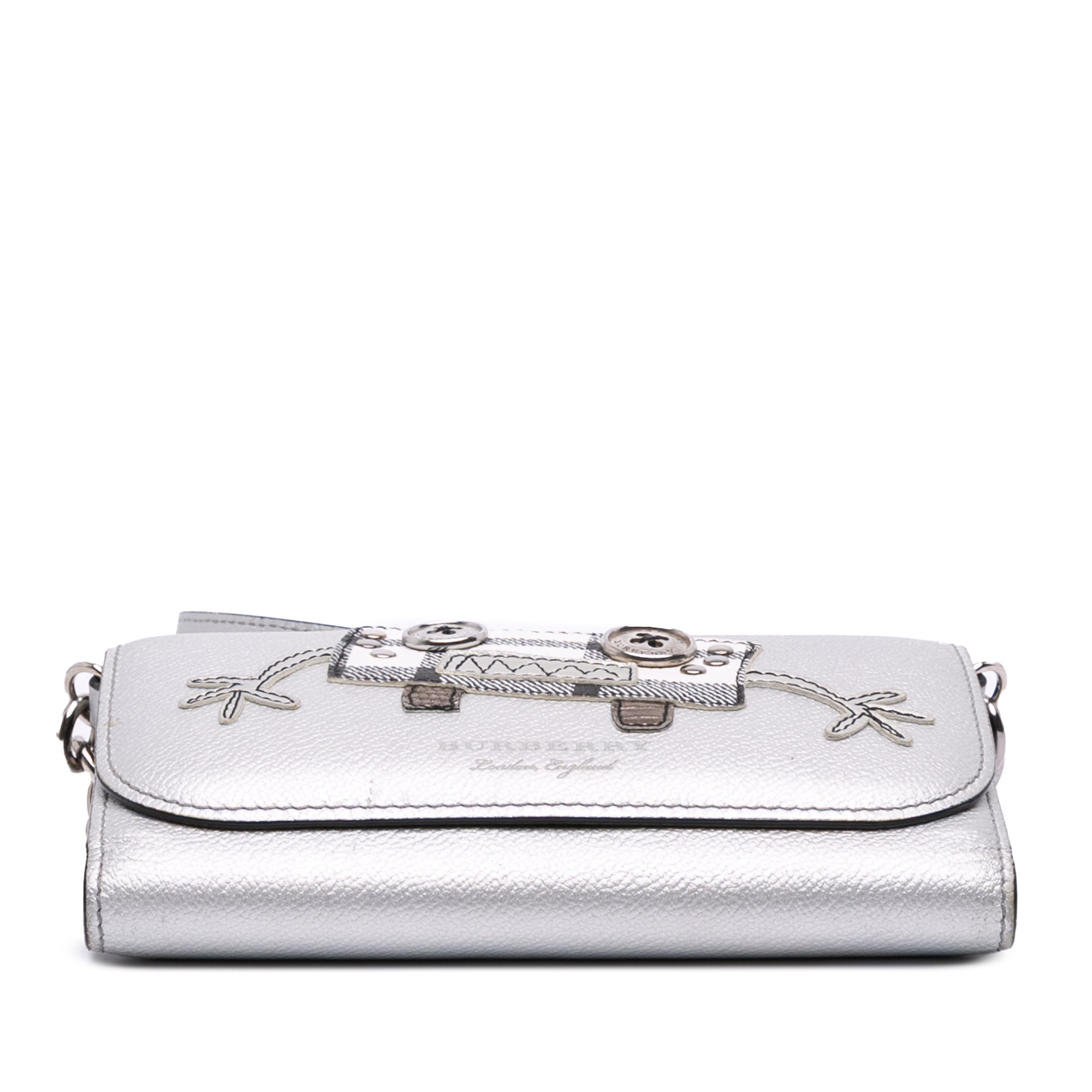Metallic Leather Creature Wallet On Chain