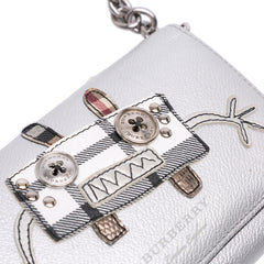 Metallic Leather Creature Wallet On Chain