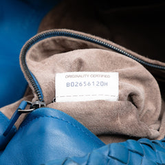 Nappa Intrecciato Drawstring Shoulder Bag