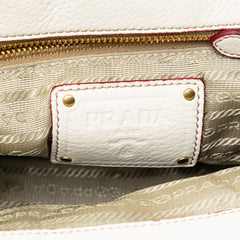 Vitello Daino Trimmed Canapa Stampato Frame Tote