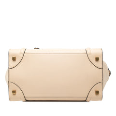 Mini Bicolor Leather Luggage Tote