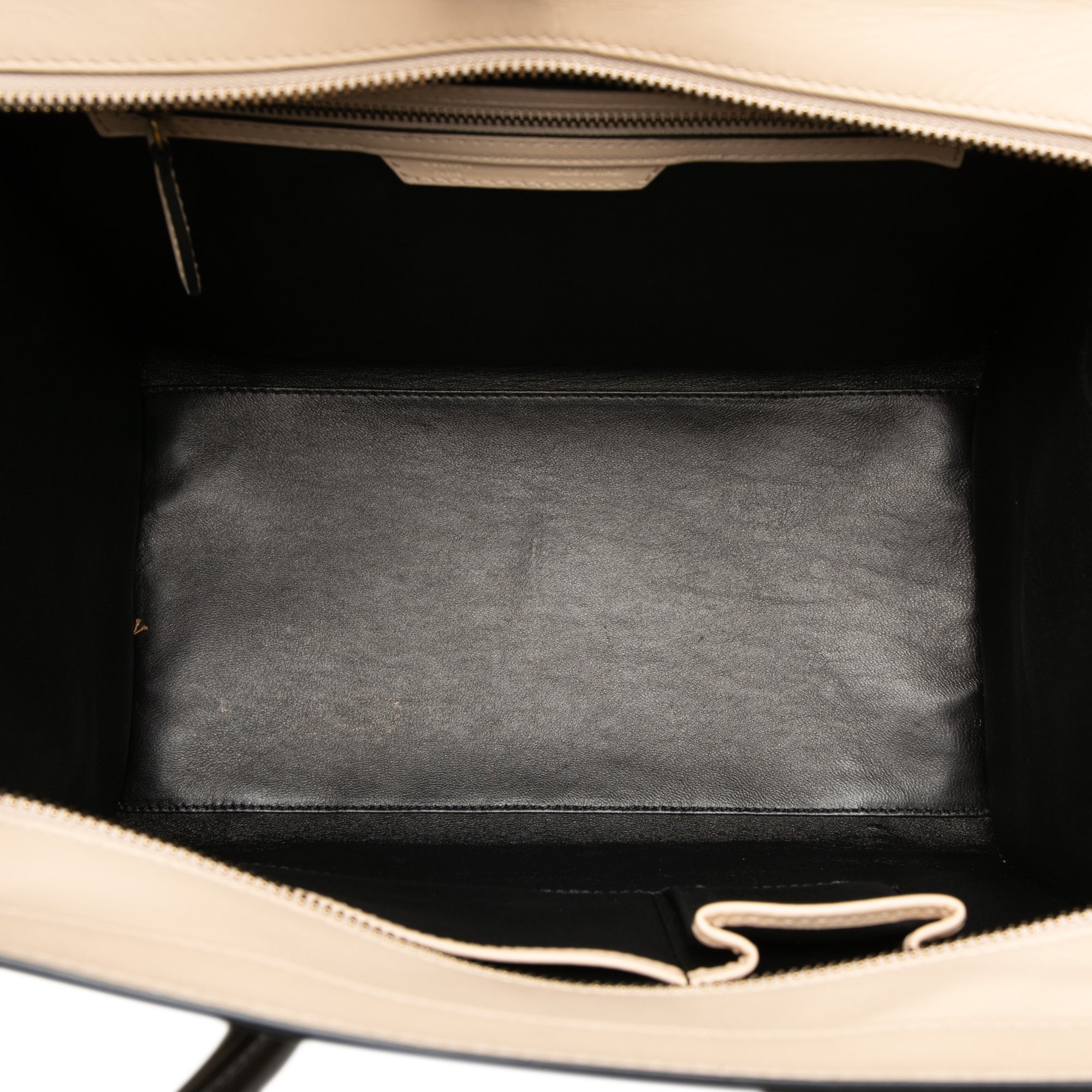 Mini Bicolor Leather Luggage Tote