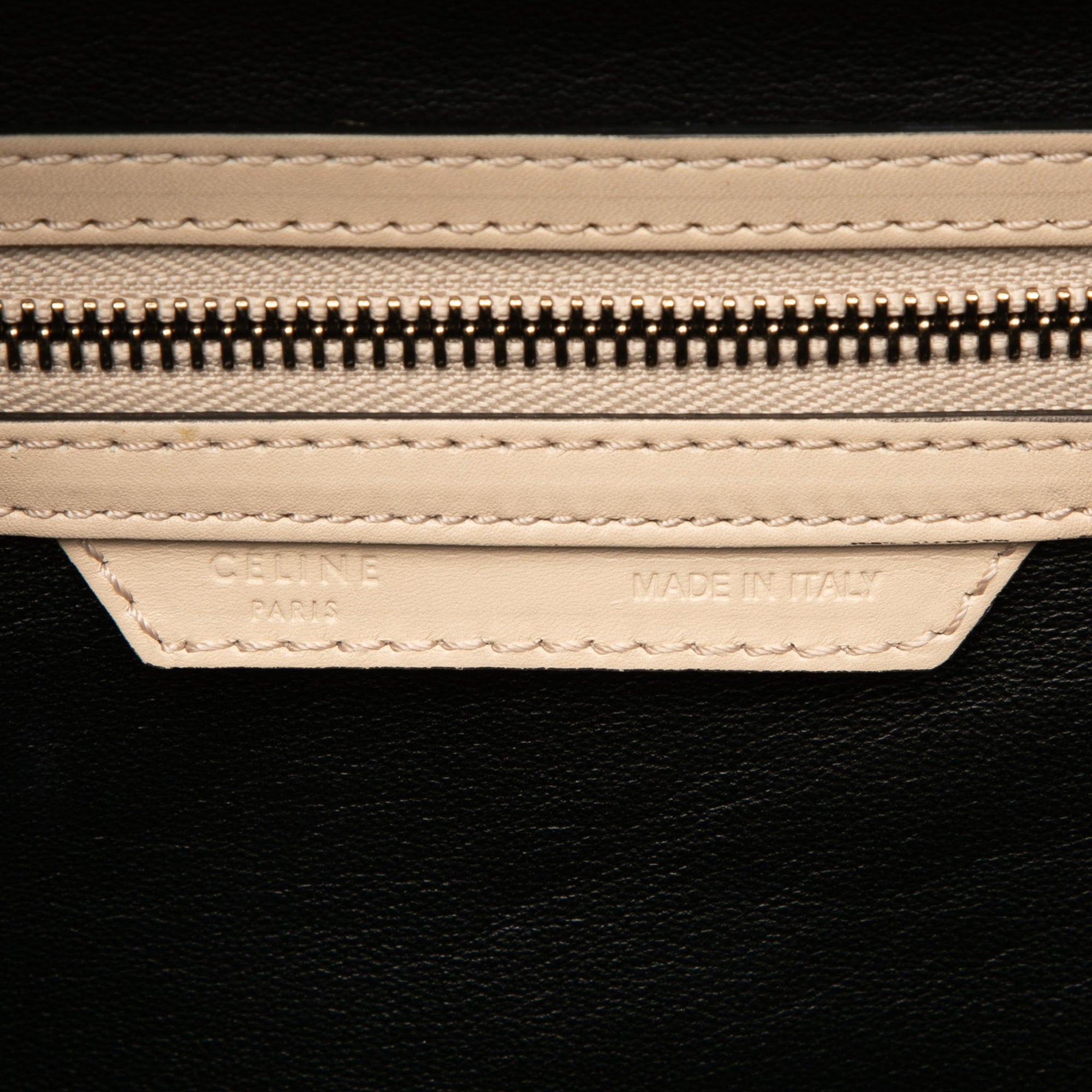 Mini Bicolor Leather Luggage Tote