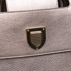 Medium Metallic Grained Calfskin Diorever Satchel