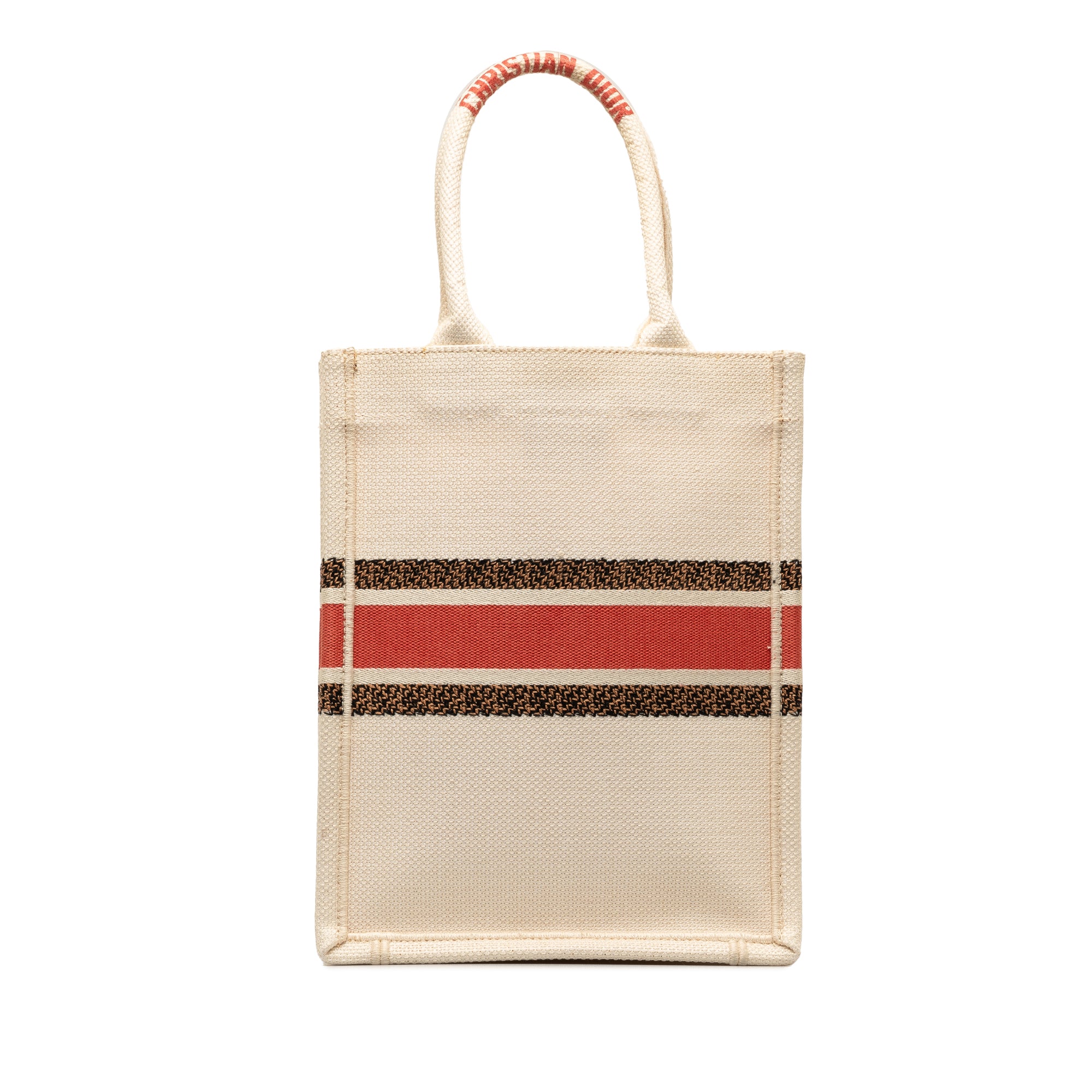 Fleurs Bibliques Embroidery Vertical Book Tote
