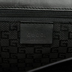 Canvas and Leather Square G Flap Shoulder Bag