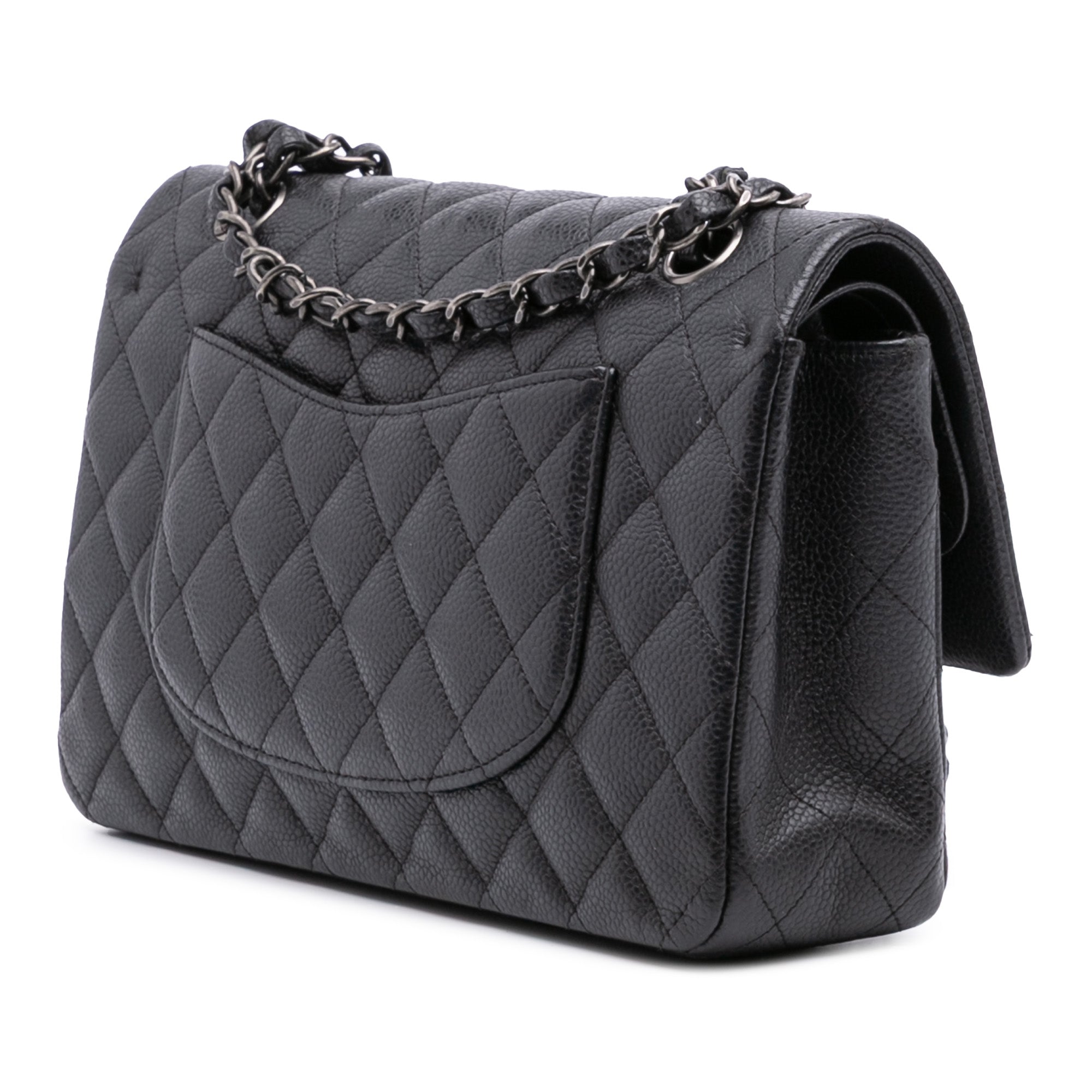 Medium Classic Caviar Double Flap