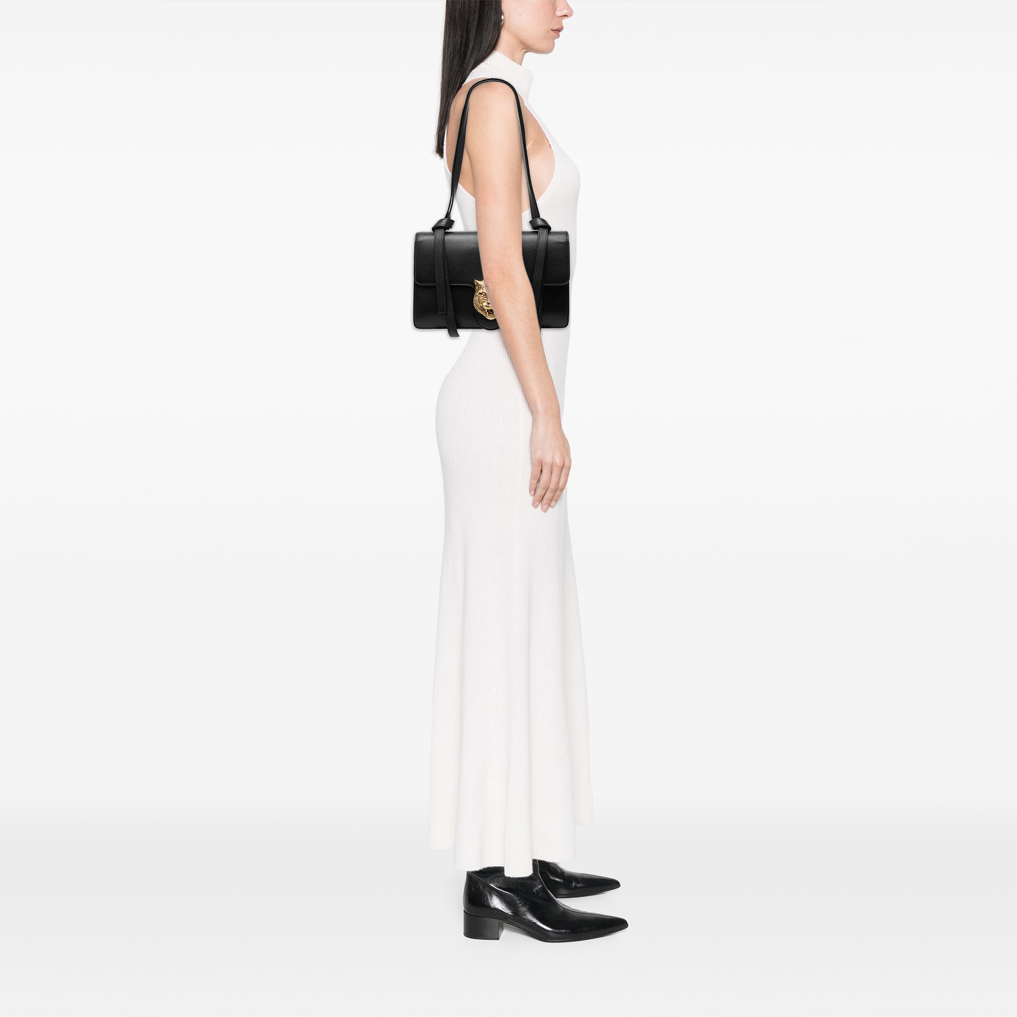 Calfskin Animalier Shoulder Bag