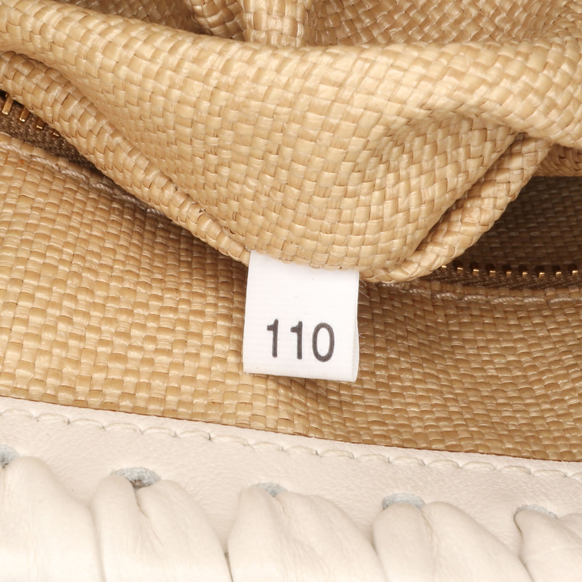 City Calf Trimmed Paglia Bucket Bag