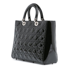 Large Patent Cannage Lady Dior