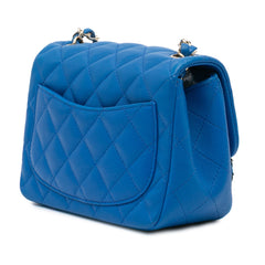 Mini Square Classic Lambskin Single Flap