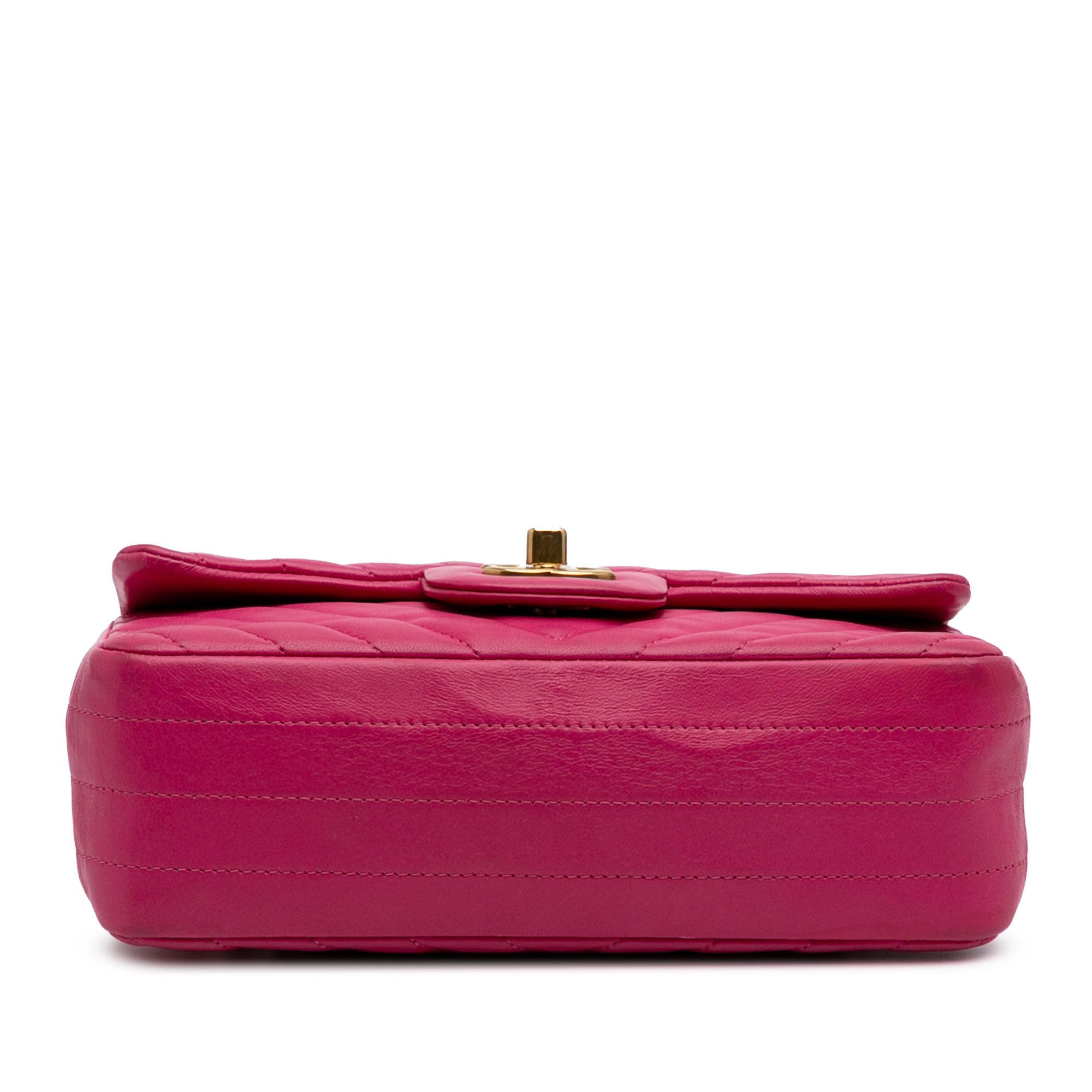 Mini Rectangular Classic Chevron Lambskin Single Flap
