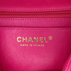 Mini Rectangular Classic Chevron Lambskin Single Flap