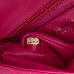 Mini Rectangular Classic Chevron Lambskin Single Flap