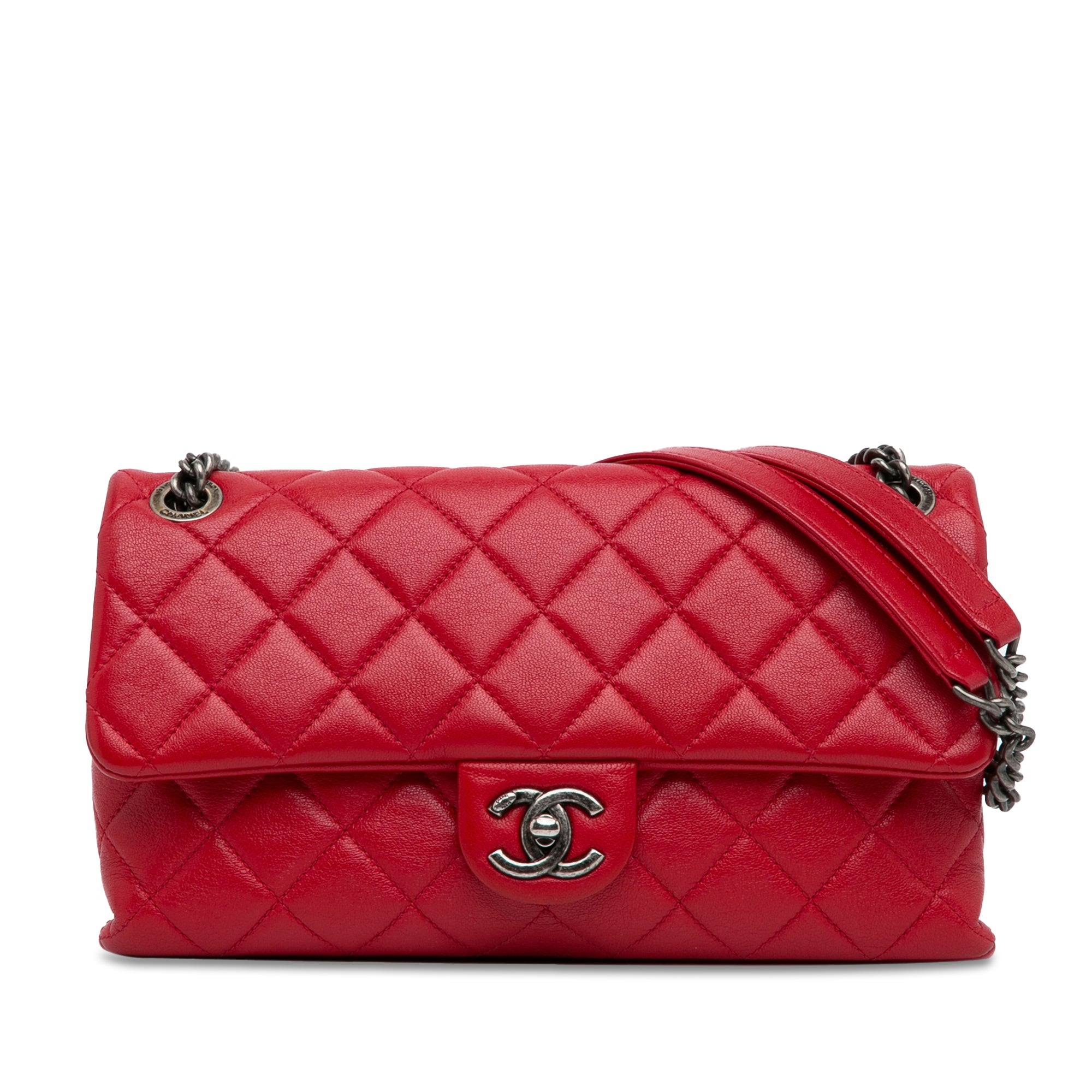 CC Quilted Lambskin Single Flap_0