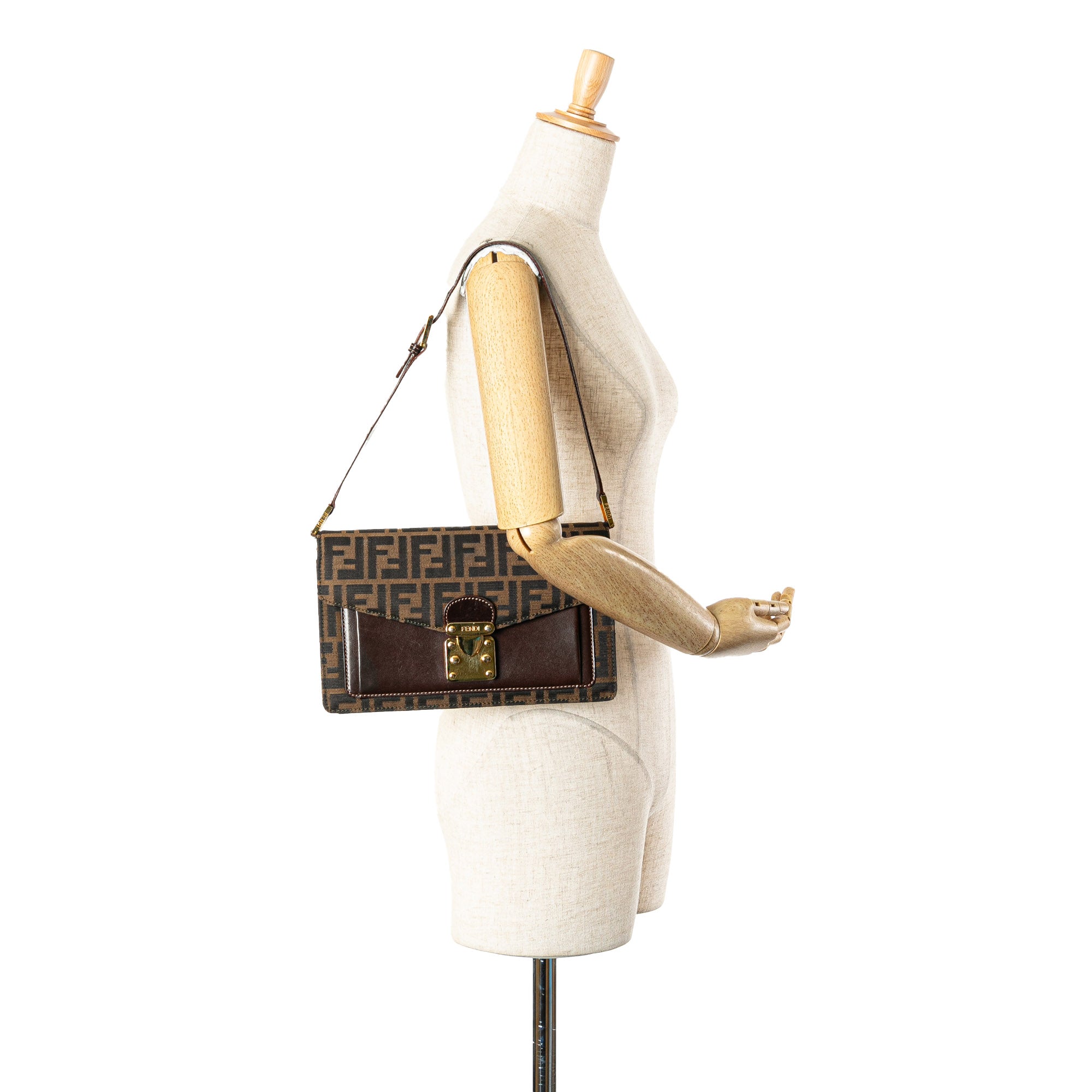 Zucca Canvas Flap Shoulder Bag