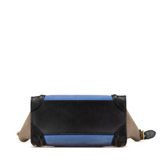 Nano Tricolor Leather Luggage Tote