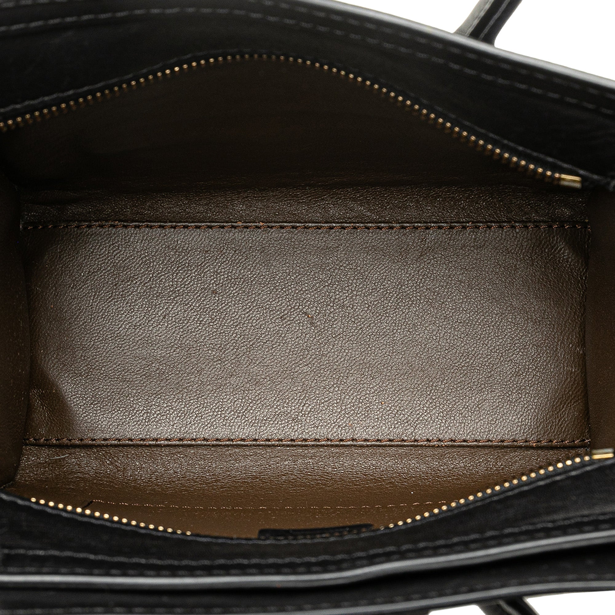 Nano Tricolor Leather Luggage Tote
