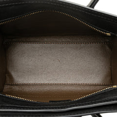 Nano Tricolor Leather Luggage Tote