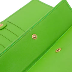 Nappa Logo Embossed Long Wallet On Chain