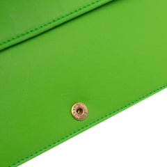 Nappa Logo Embossed Long Wallet On Chain