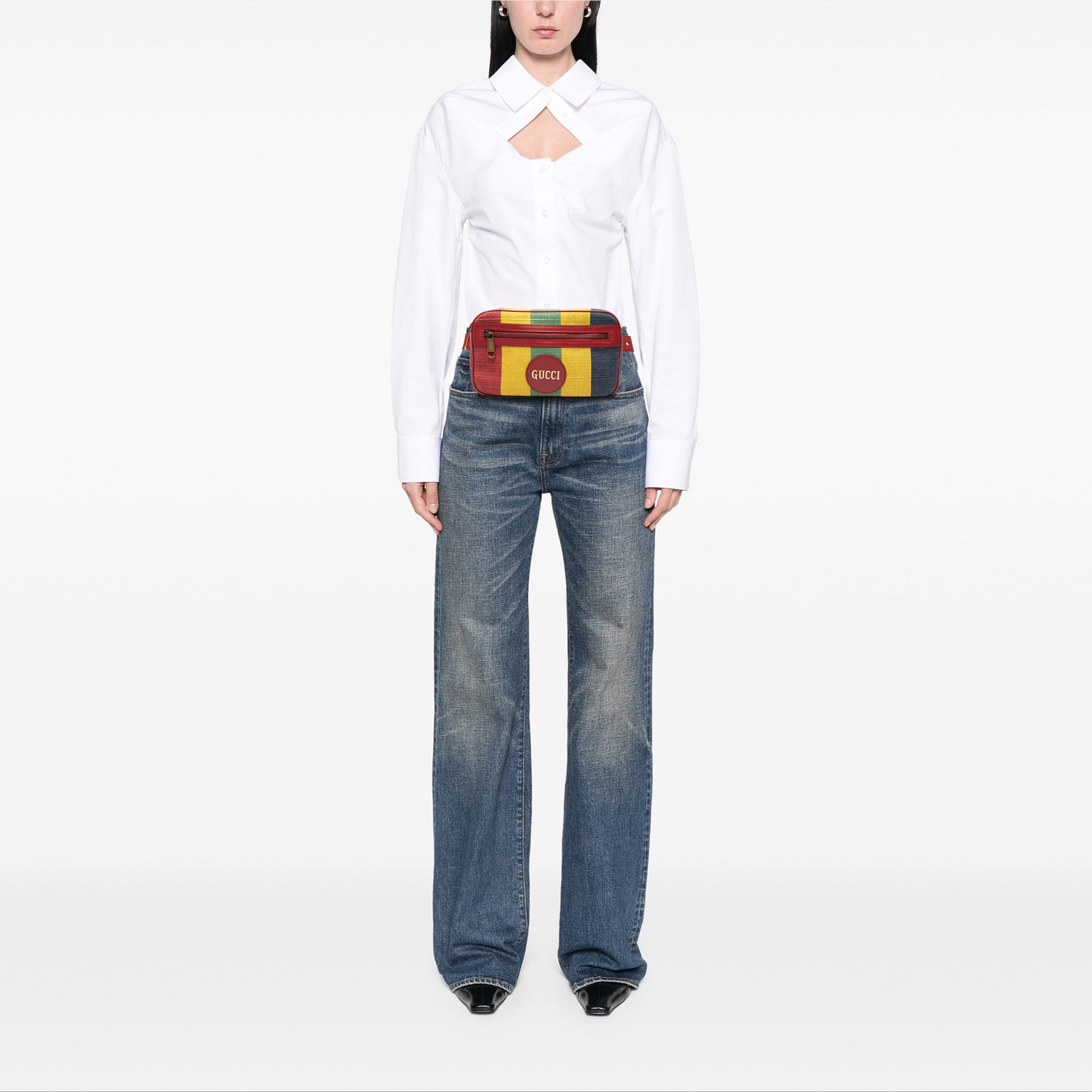 Baiadera Canvas Stripe Belt Bag