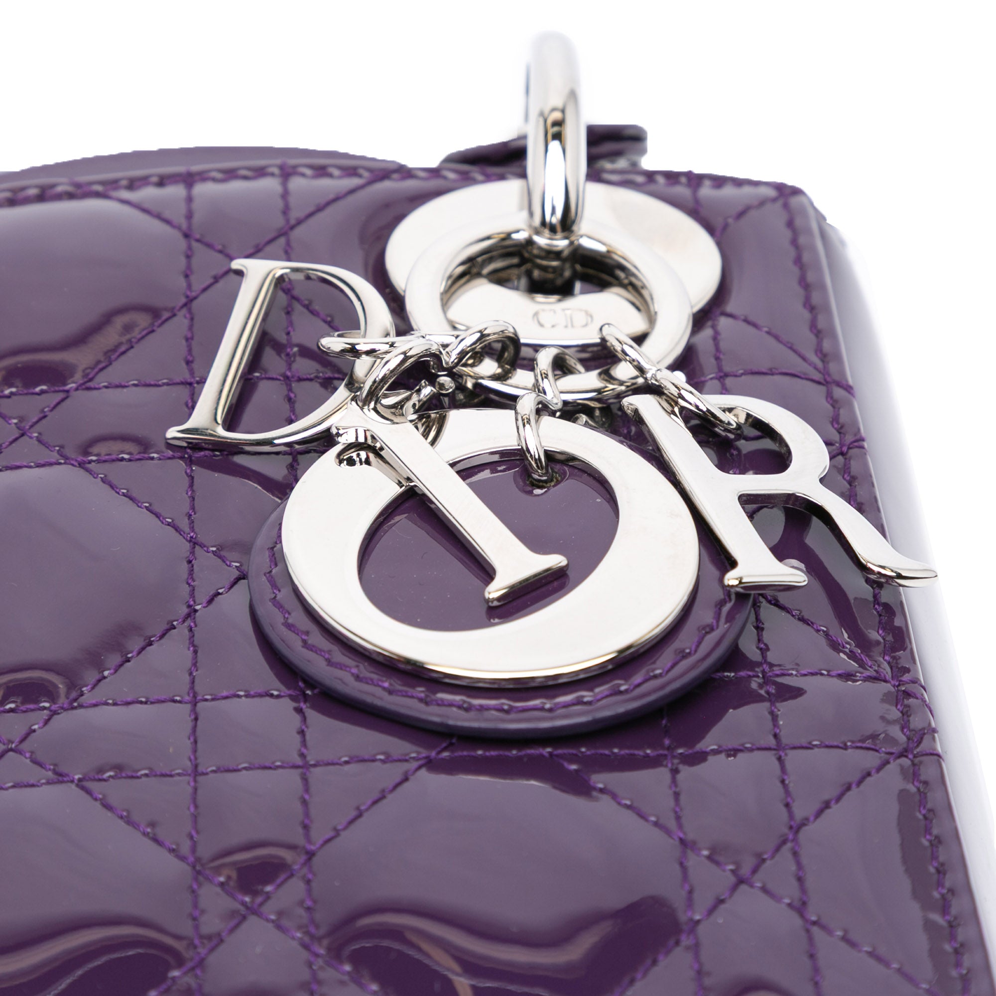 Mini Patent Cannage Lady Dior