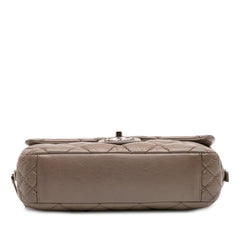 Medium Quilted Aged Calfskin Portobello Flap
