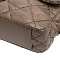 Medium Quilted Aged Calfskin Portobello Flap