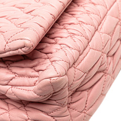 Matelasse Nappa Crystal Chain Satchel