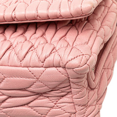 Matelasse Nappa Crystal Chain Satchel