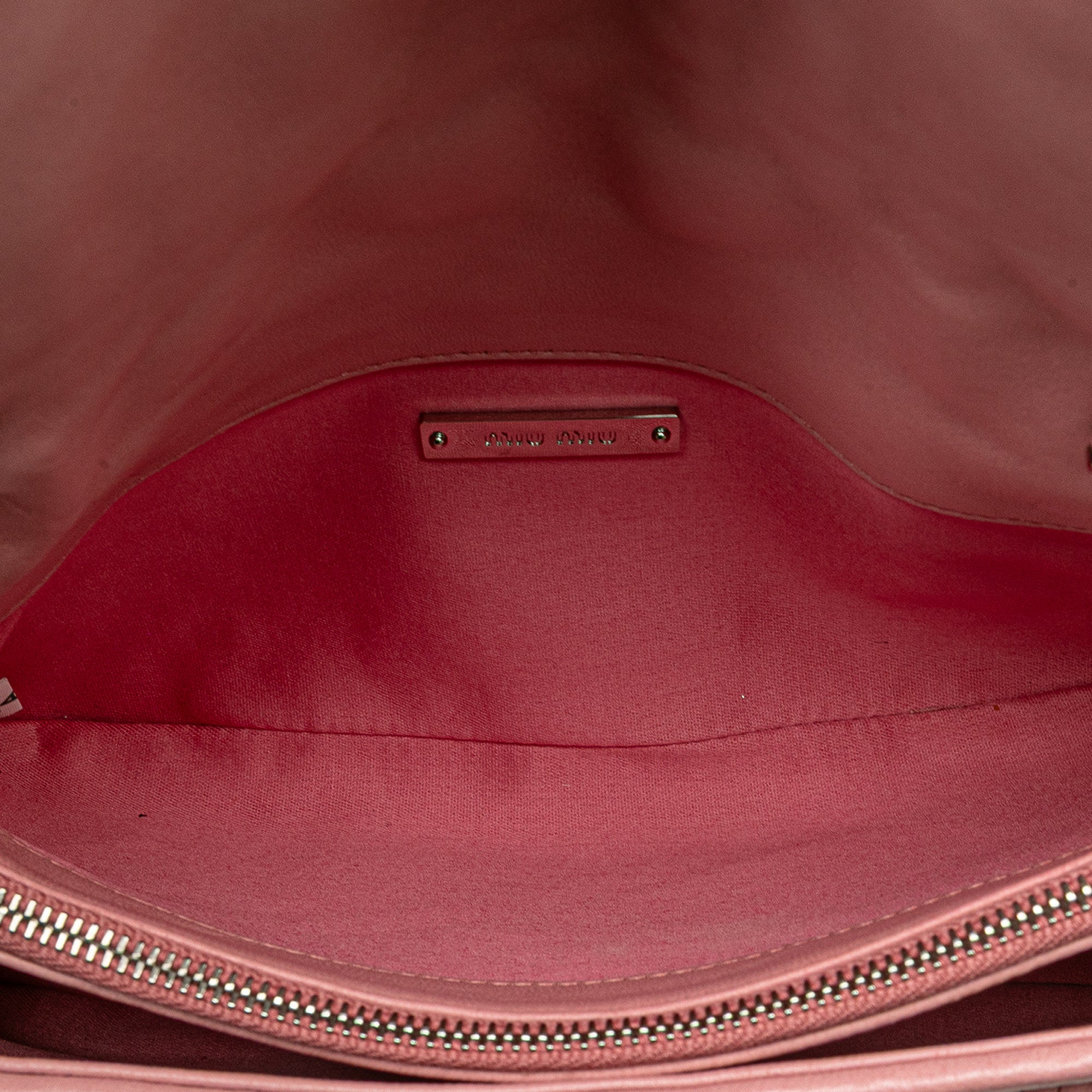 Matelasse Nappa Crystal Chain Satchel