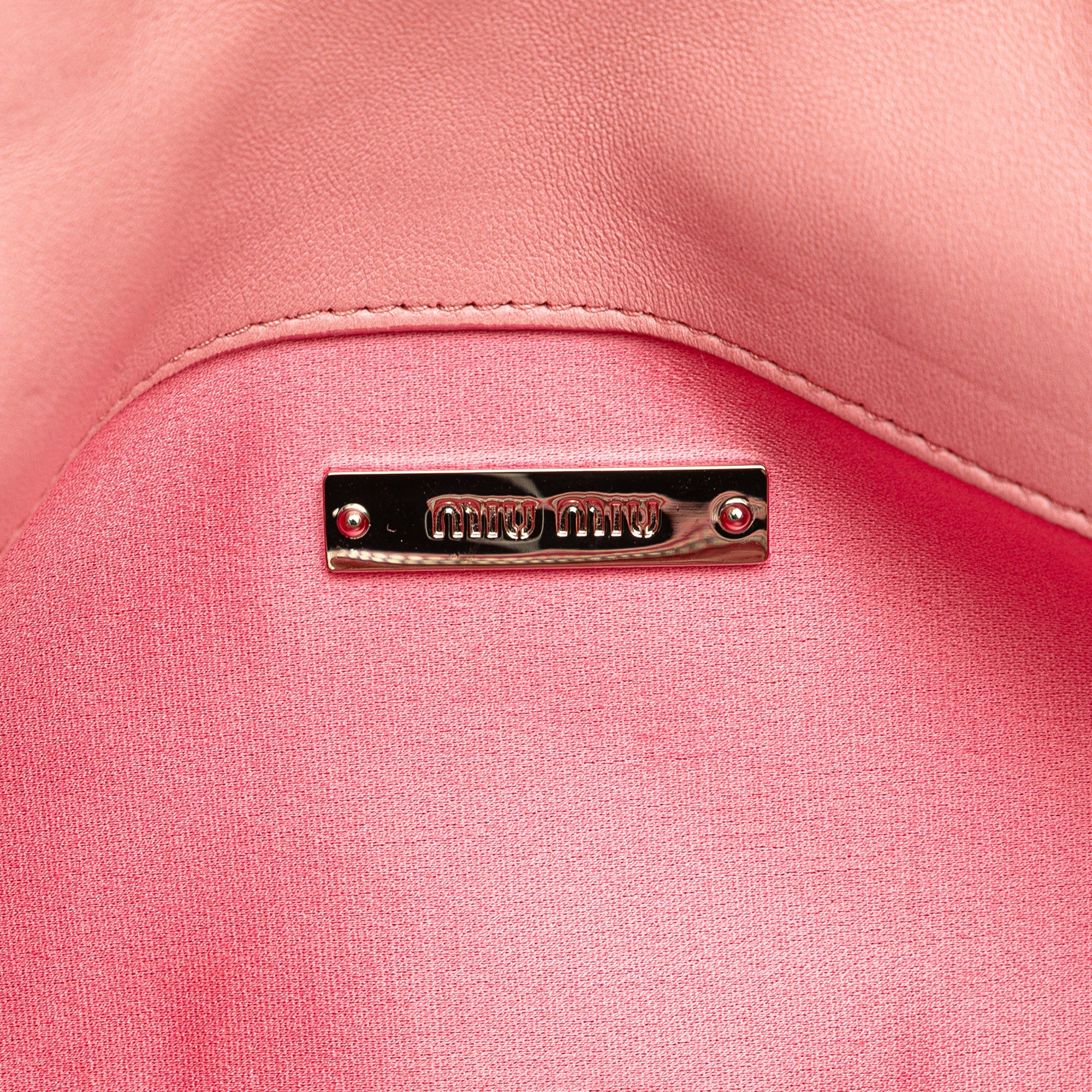 Matelasse Nappa Crystal Chain Satchel