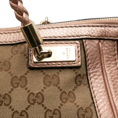 Large GG Canvas Bella Satchel