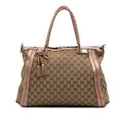 Large GG Canvas Bella Satchel