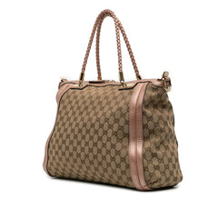 Large GG Canvas Bella Satchel