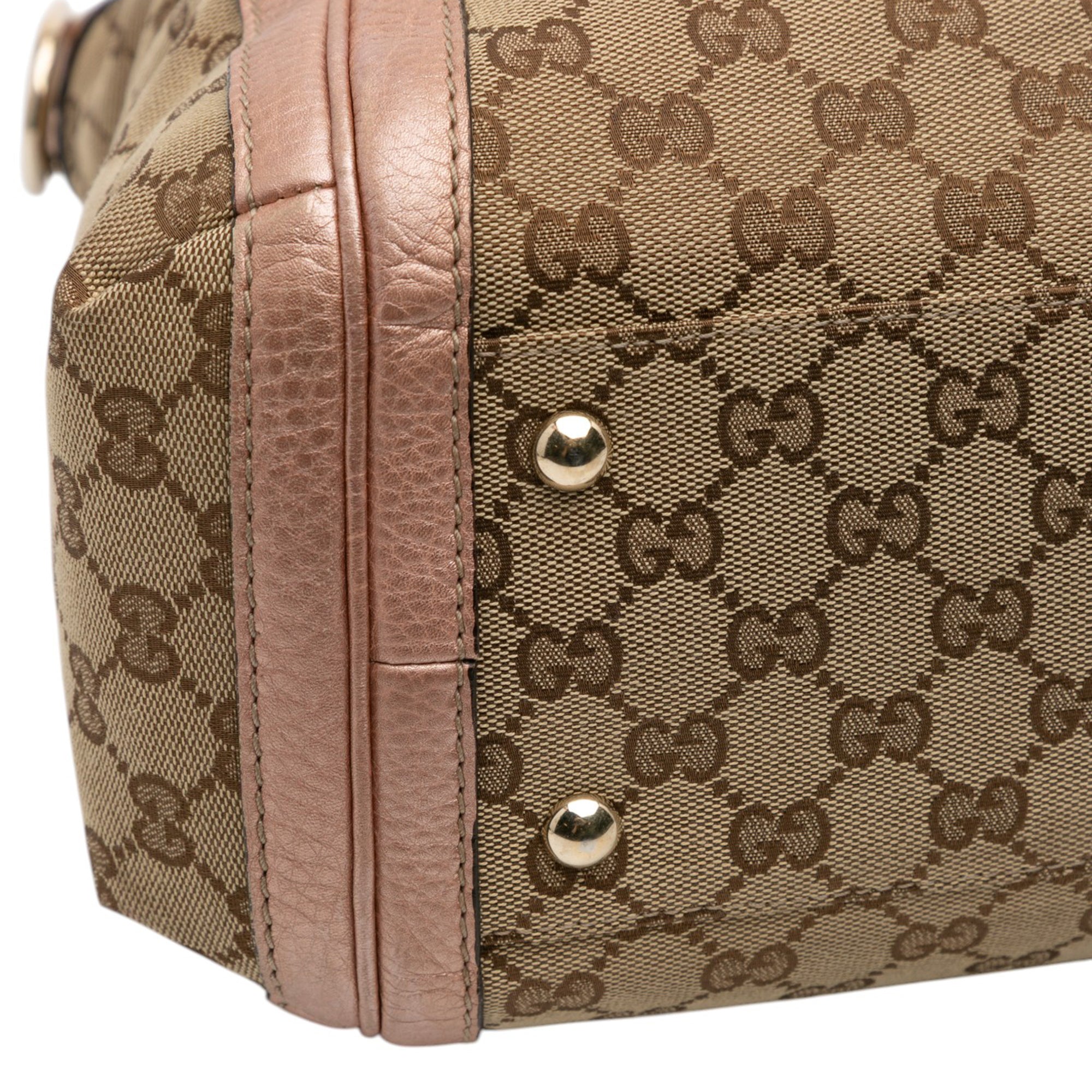 Large GG Canvas Bella Satchel