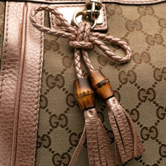 Large GG Canvas Bella Satchel