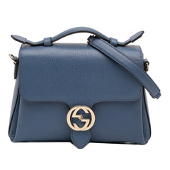 Small Dollar Calf Interlocking G Satchel