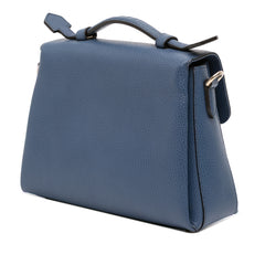 Small Dollar Calf Interlocking G Satchel