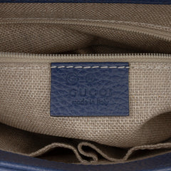 Small Dollar Calf Interlocking G Satchel