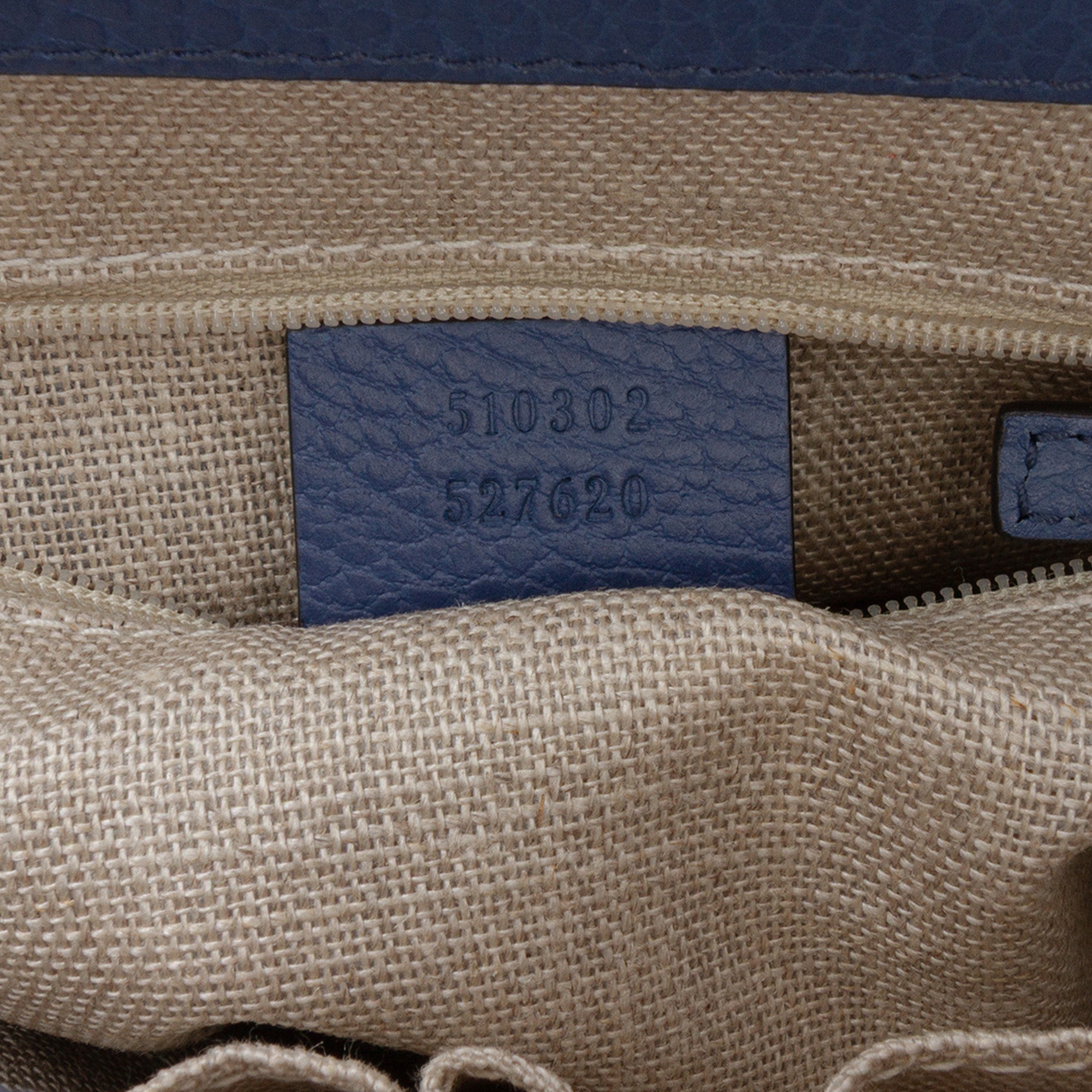 Small Dollar Calf Interlocking G Satchel