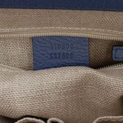 Small Dollar Calf Interlocking G Satchel